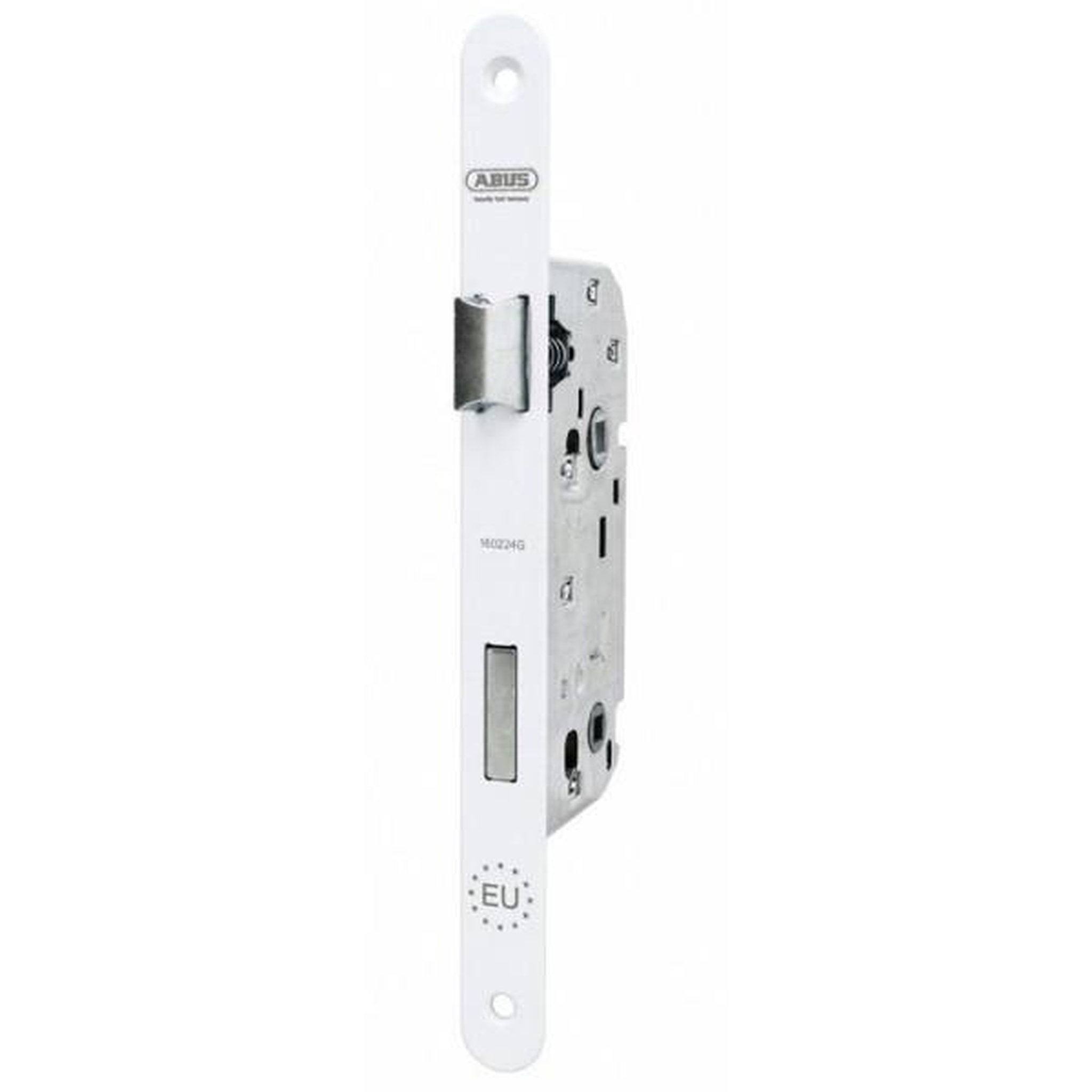 Voir la diapositive 5 : ABUS Serrure a encastrer - ABUS - SE 40 BDCC W/G - Bec de condamnation - Axe 40 mm - Blanc