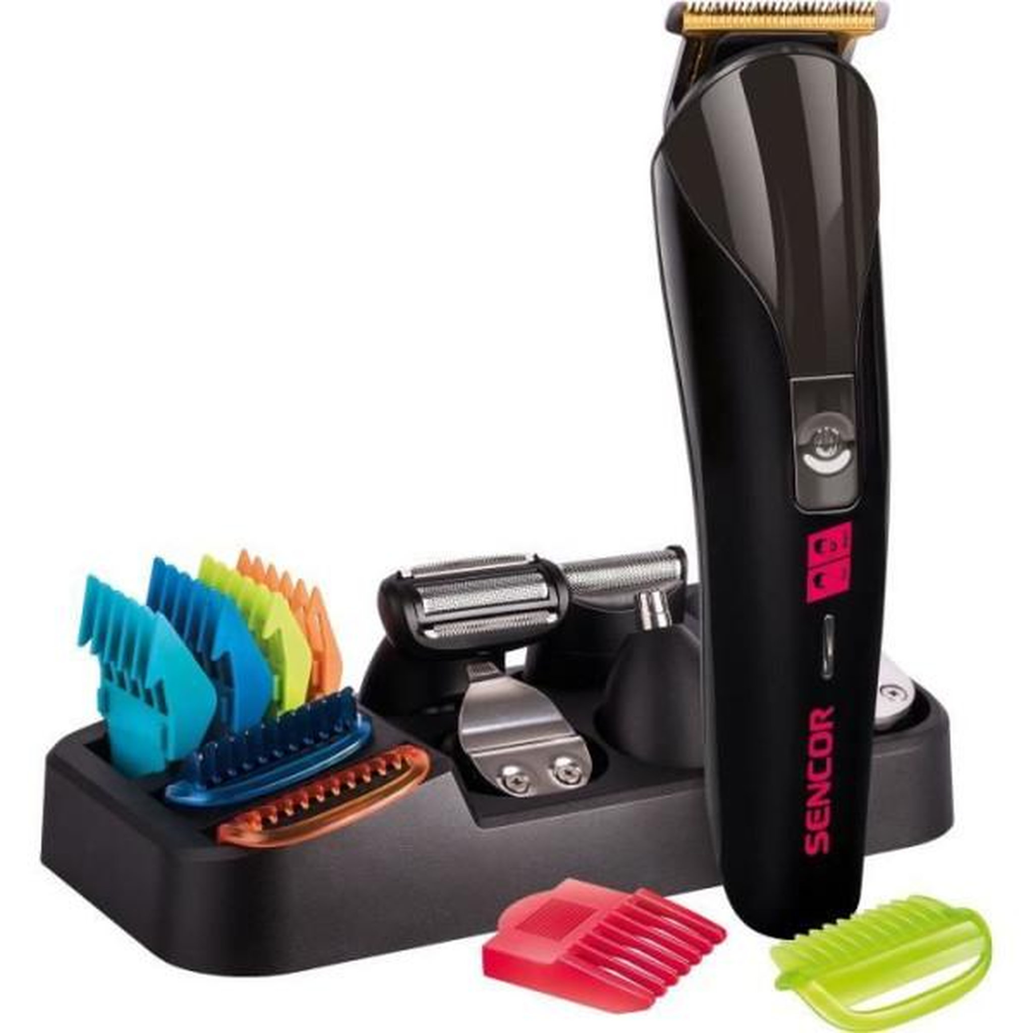 MARKET24 Tondeuse a Cheveux  a cheveux - SENCOR - SHP 7411BK - 12 accessoires - Rechargeable - Noir