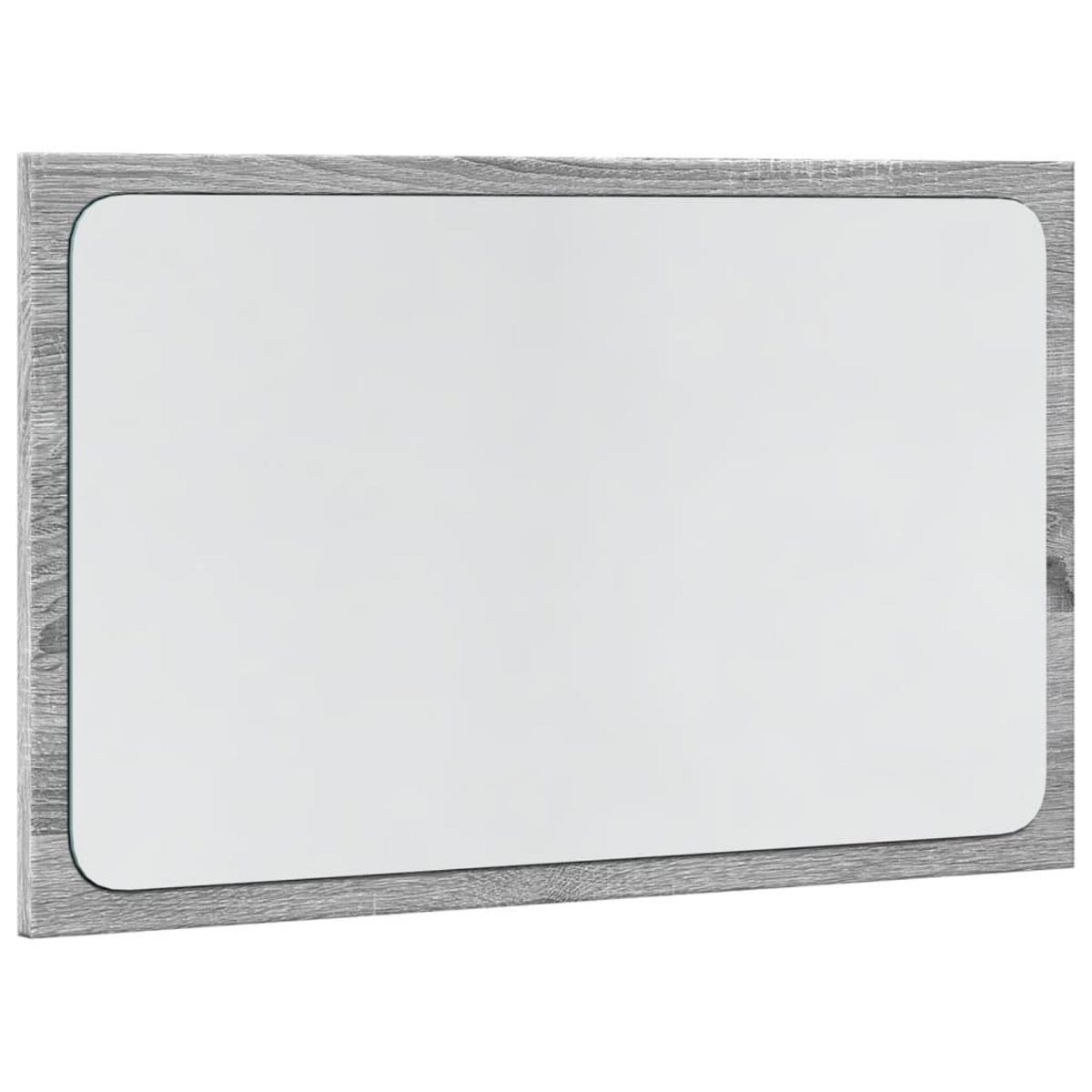 VIDAXL Miroir de salle de bain a LED sonoma gris bois d'ingenierie