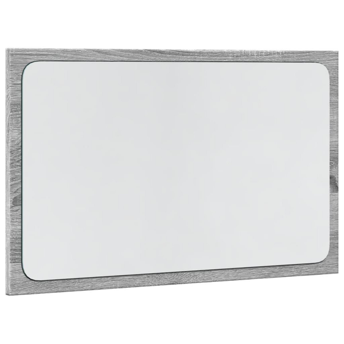 VIDAXL Miroir de salle de bain a LED sonoma gris bois d'ingenierie