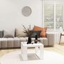 Voir la diapositive 3 : VIDAXL Table d'appoint Blanc 50x50x35 cm Bois d'ingenierie