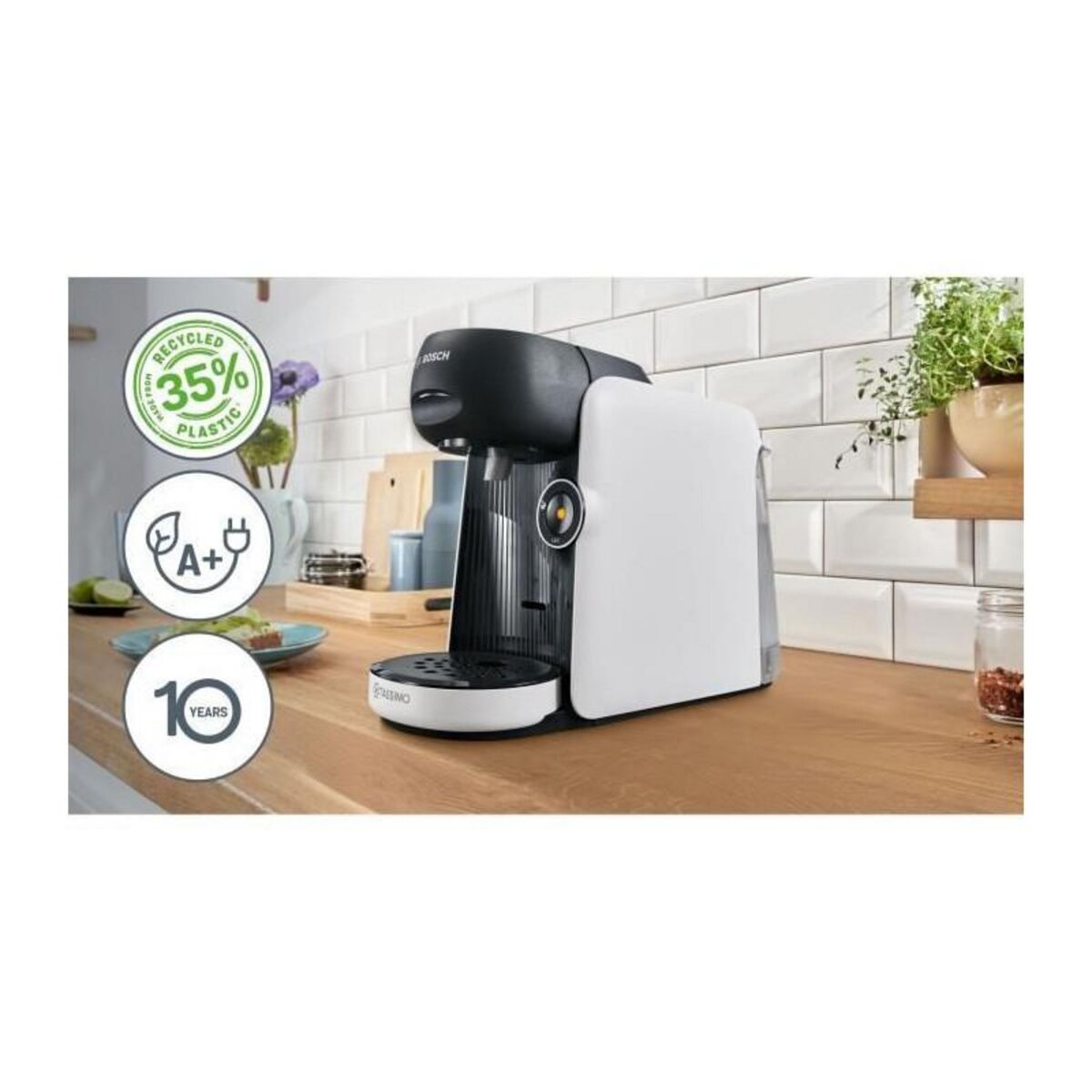 BOSCH Machine a café multi-boissons - BOSCH - TASSIMO - T16 Finesse blanc - 1400 W