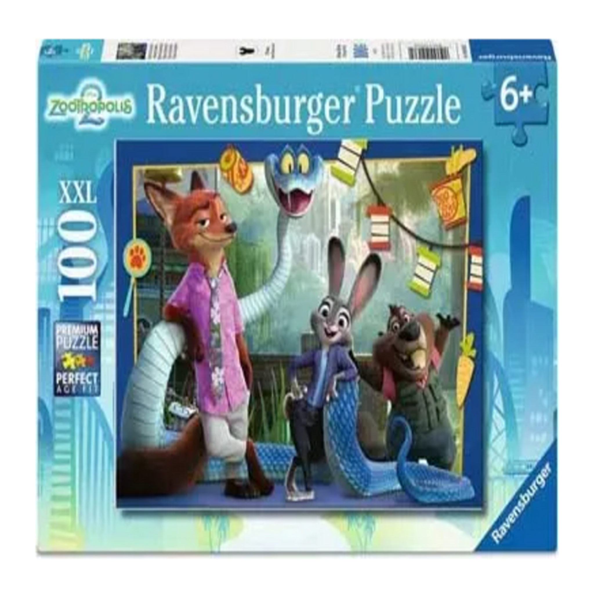 RAVENSBURGER Puzzle enfant 100 pièces XXL – Disney Zootopie – Ravensburger
