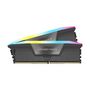 Voir la diapositive 3 : Corsair Mémoire RAM - CORSAIR - Vengeance DDR5 RAM 64Go (2x32Go) 5600MHz CL40 AMD EXPO Compatible iCUE - Gris (CMK64GX5M2B5600Z40)
