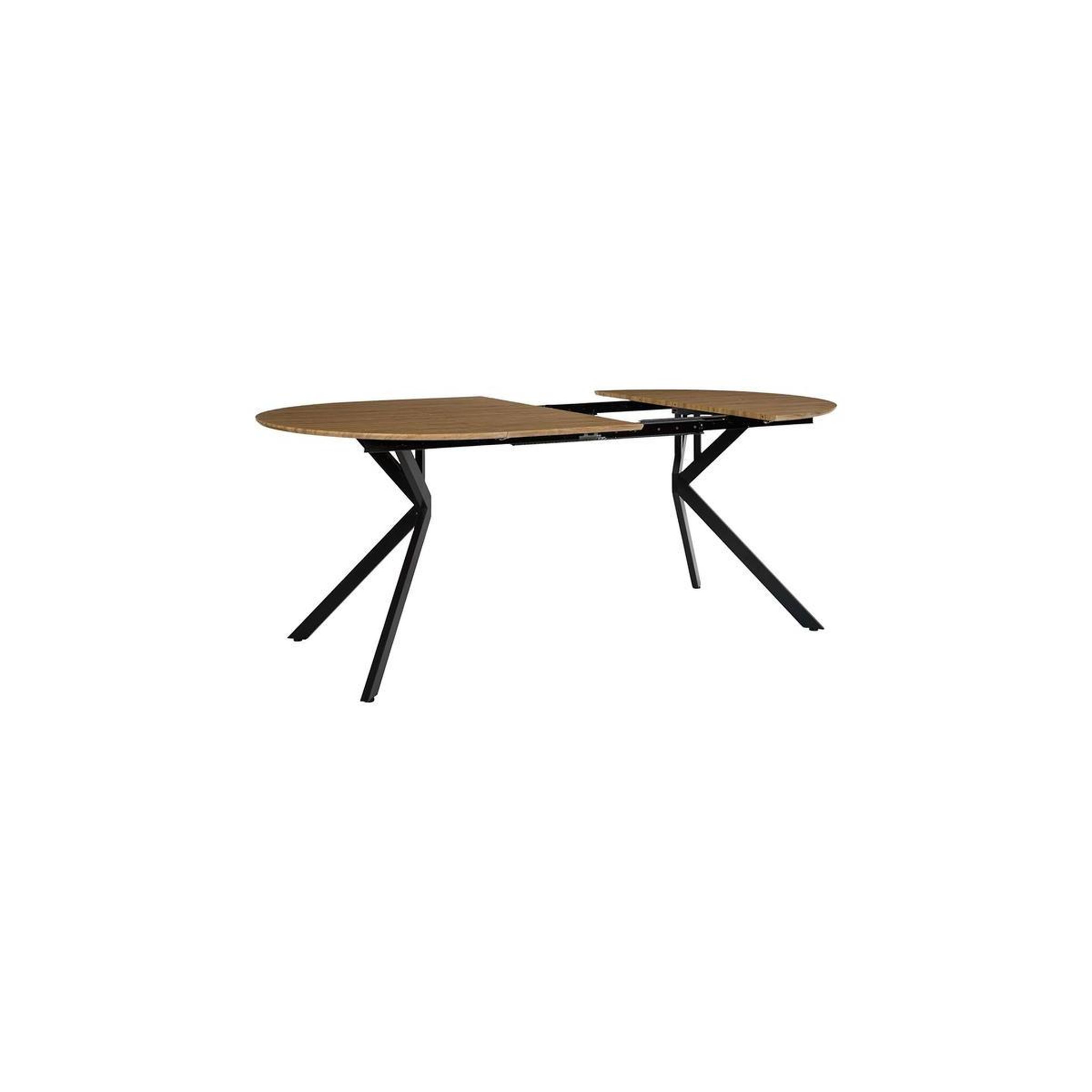 Voir la diapositive 5 : The Home Deco Factory Table à manger extensible  heritage  110-200cm marron & noir