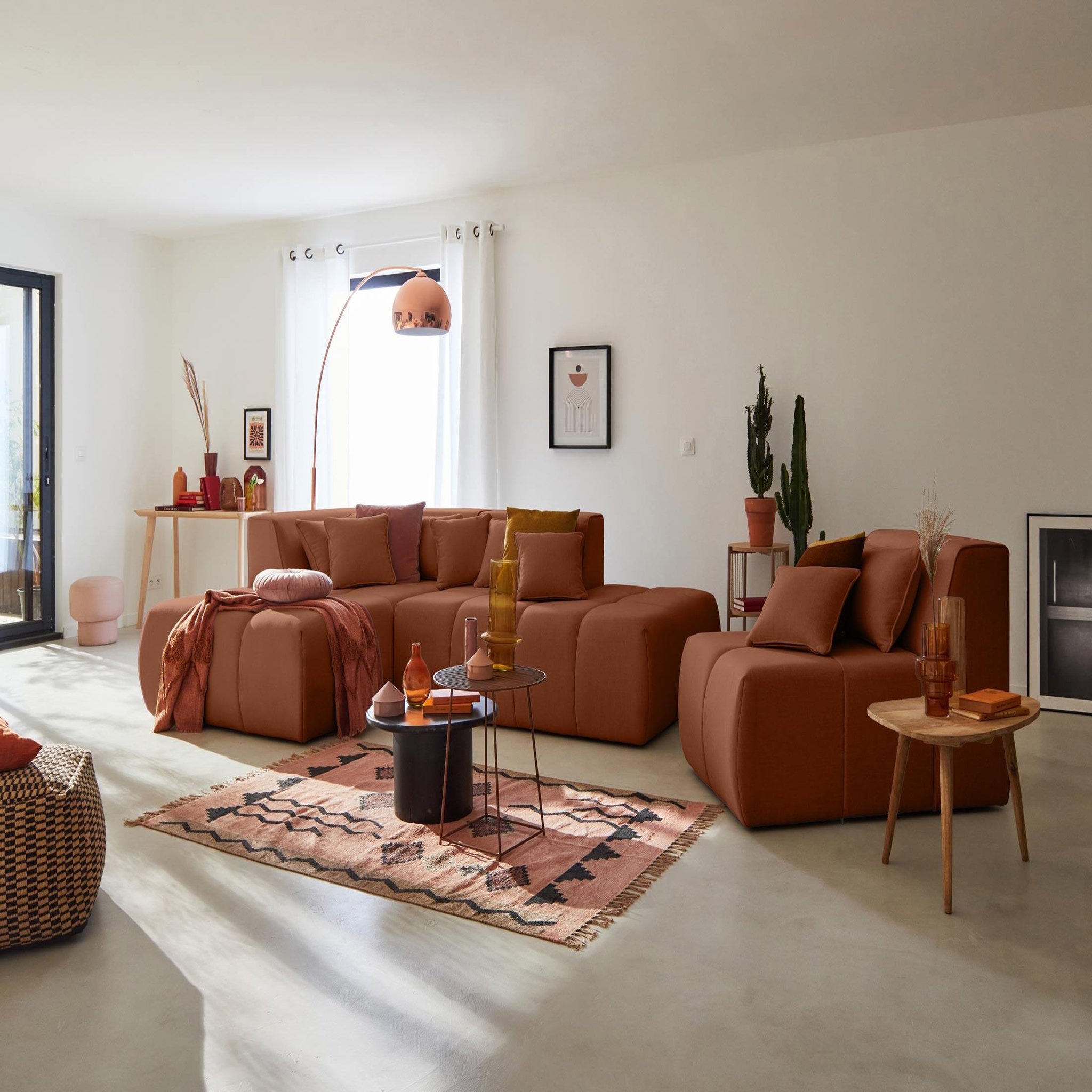 Voir la diapositive 3 : LISA DESIGN Caracas - module d'assise - en tissu