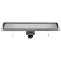 Voir la diapositive 4 : VIDAXL Drain de douche lineaire 530 x 140 mm Acier inoxydable