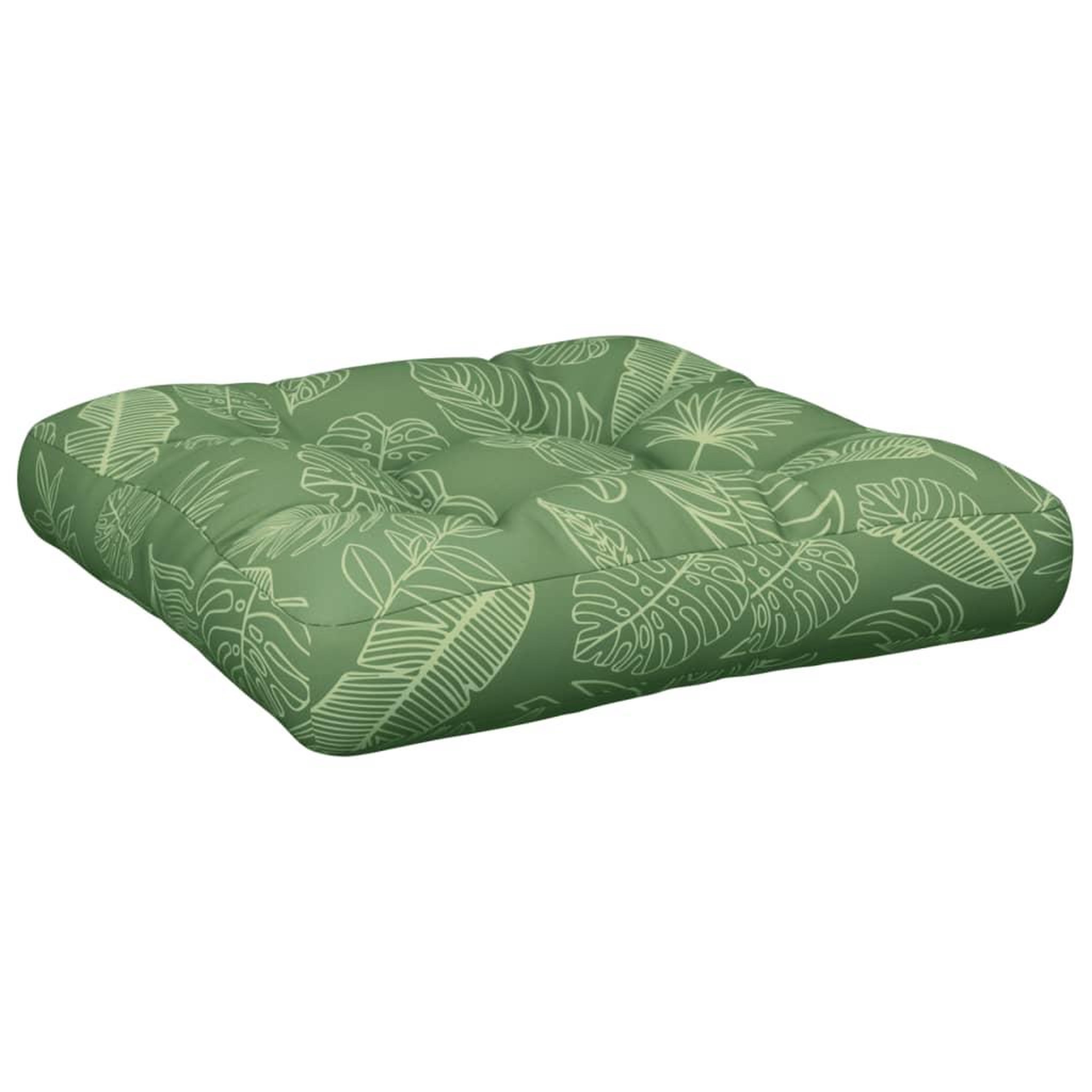 Voir la diapositive 2 : VIDAXL Coussin de palette a motif de feuilles 58x58x10 cm tissu oxford