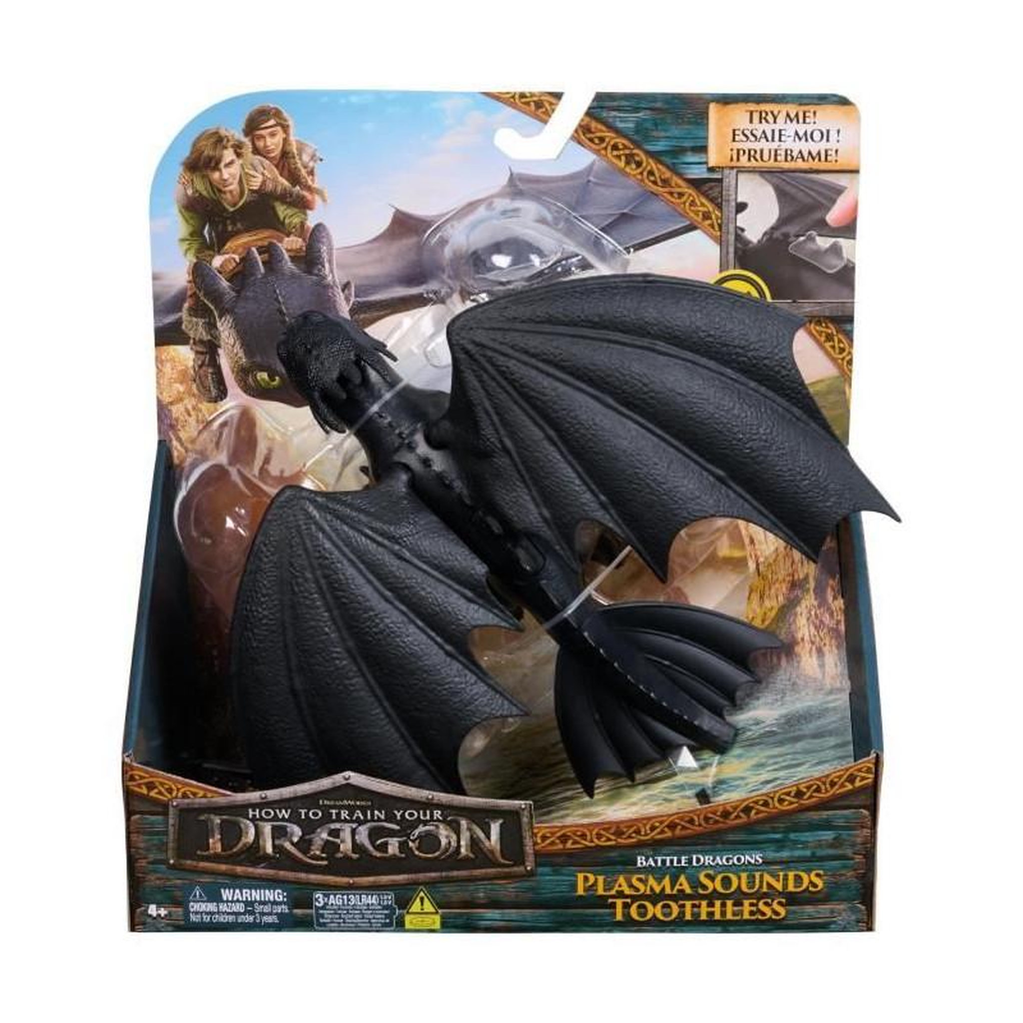 Voir la diapositive 5 : Spin Master SPIN MASTER FIGURINE DRAGON SONORE 25 CM KROKMOU Dragons Movie