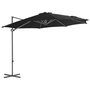 Voir la diapositive 1 : VIDAXL Parasol de jardin en porte-a-faux avec mat en acier noir 300 cm