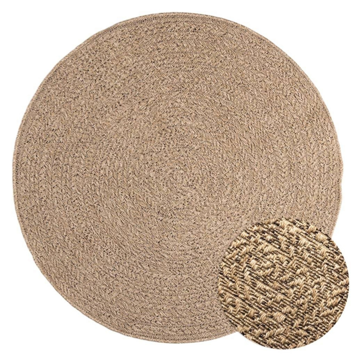 VIDAXL Tapis 120 cm aspect jute interieur et exterieur