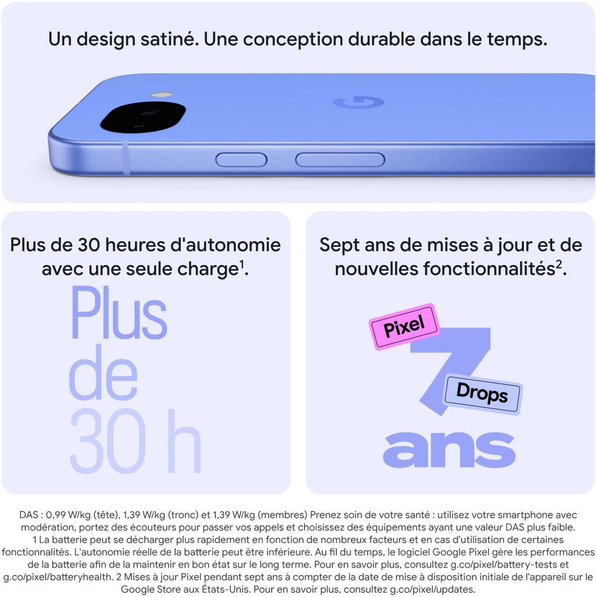 Voir la diapositive 5 : GOOGLE Smartphone pixel 10a 128go rouge framboise 5g