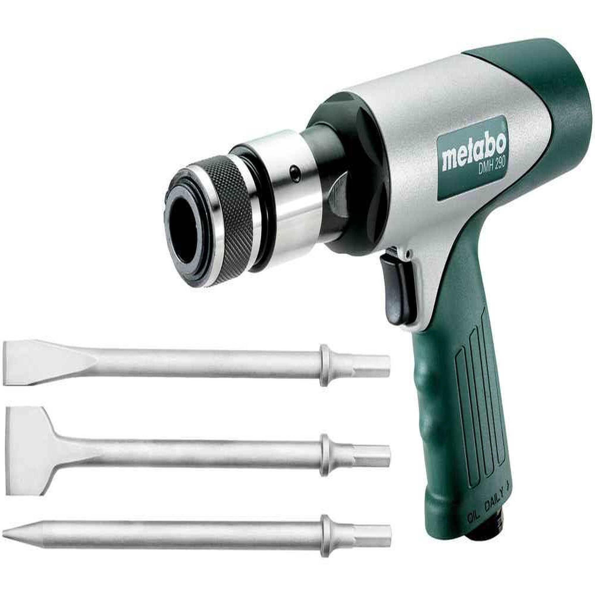 METABO SAS Marteau burineur à air comprimé DMH 290 Set - Cadence de frappe 1900 /min