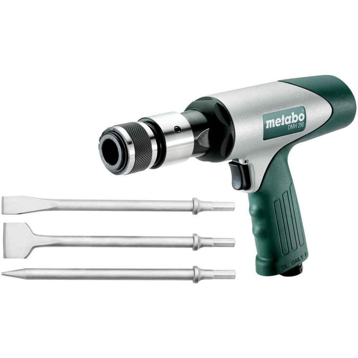 METABO SAS Marteau burineur à air comprimé DMH 290 Set - Cadence de frappe 1900 /min