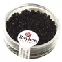 Rayher Rocailles, 2,6 mm ø, opaques, noir, boîte 17 g