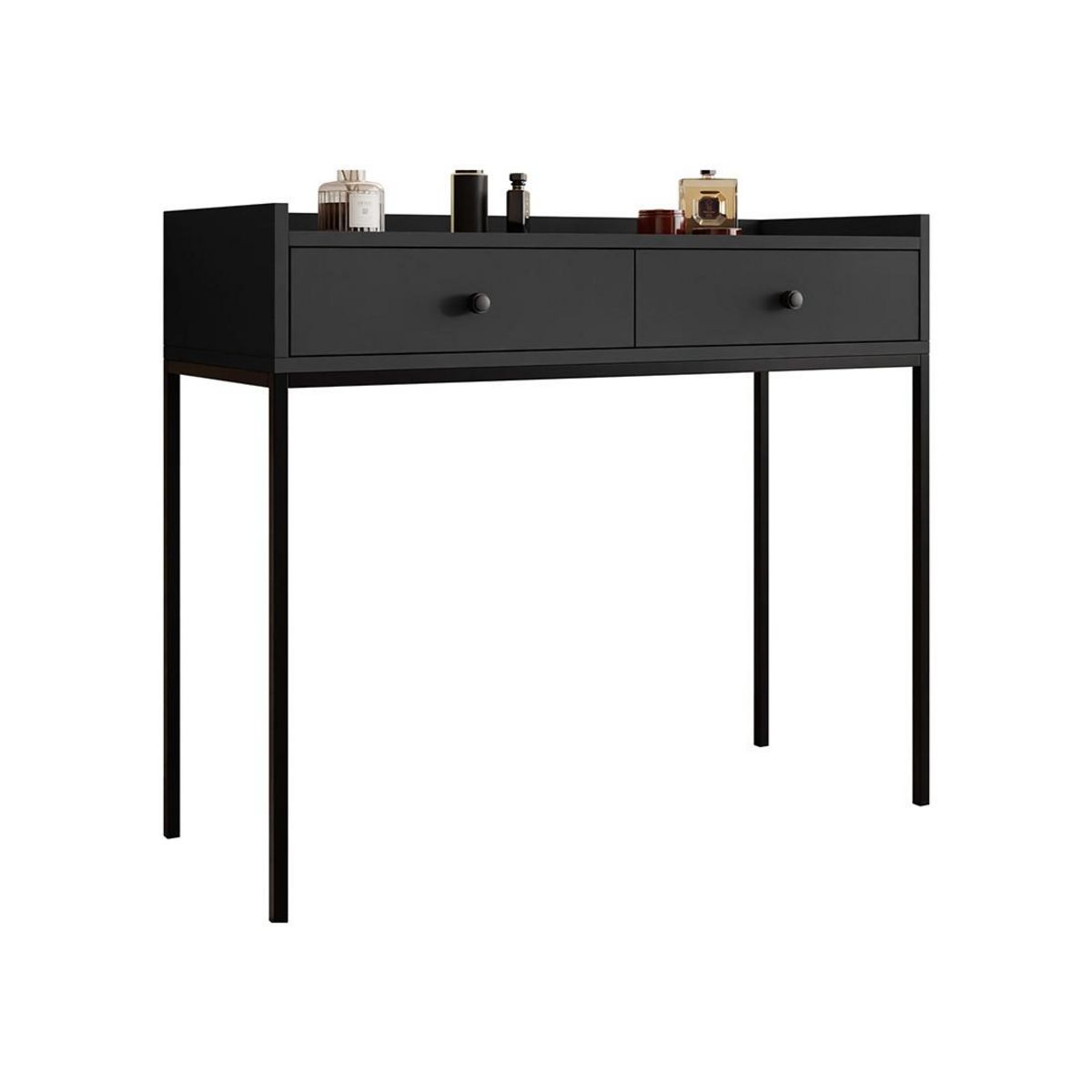 BEST MOBILIER Filipo - console - noir - 100 cm