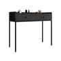 Voir la diapositive 2 : BEST MOBILIER Filipo - console - noir - 100 cm