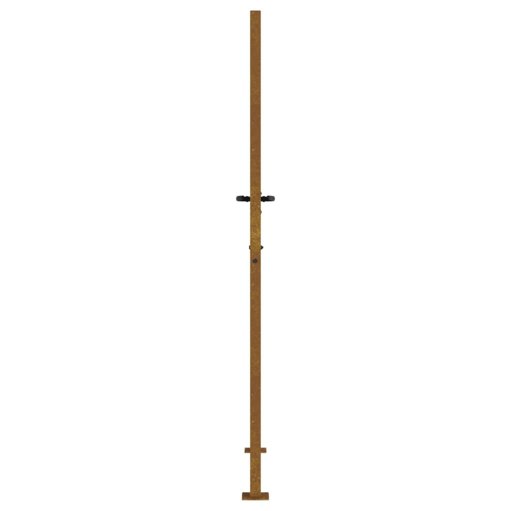 Voir la diapositive 5 : VIDAXL Portail de jardin 105x205 cm acier corten design de bambou