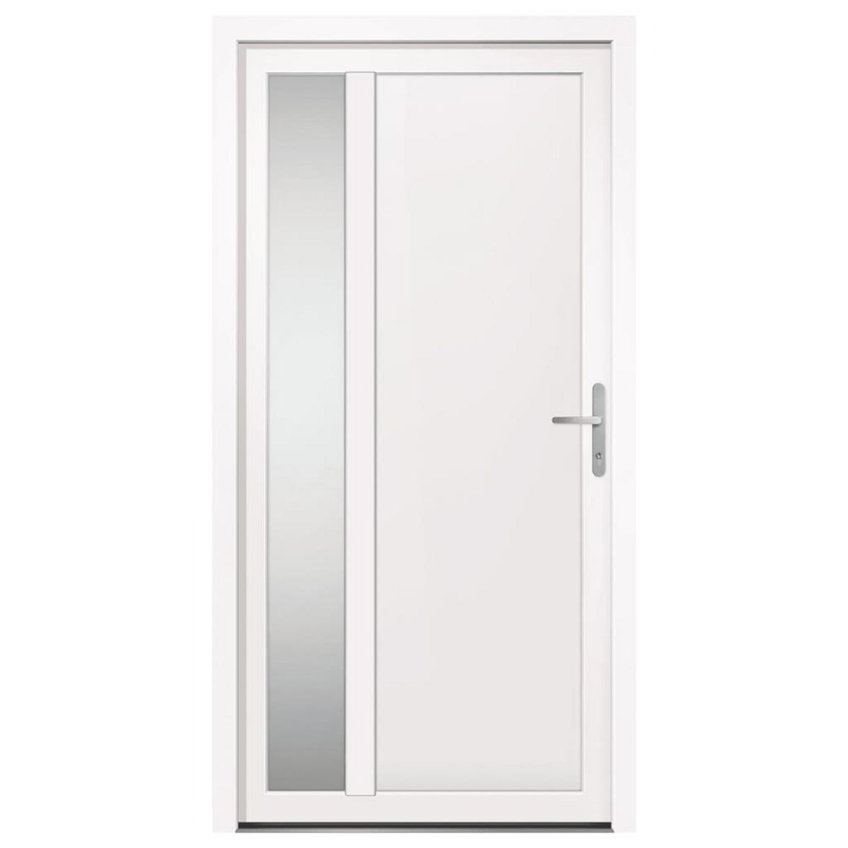 VIDAXL Porte d'entree Blanc 108x208 cm PVC