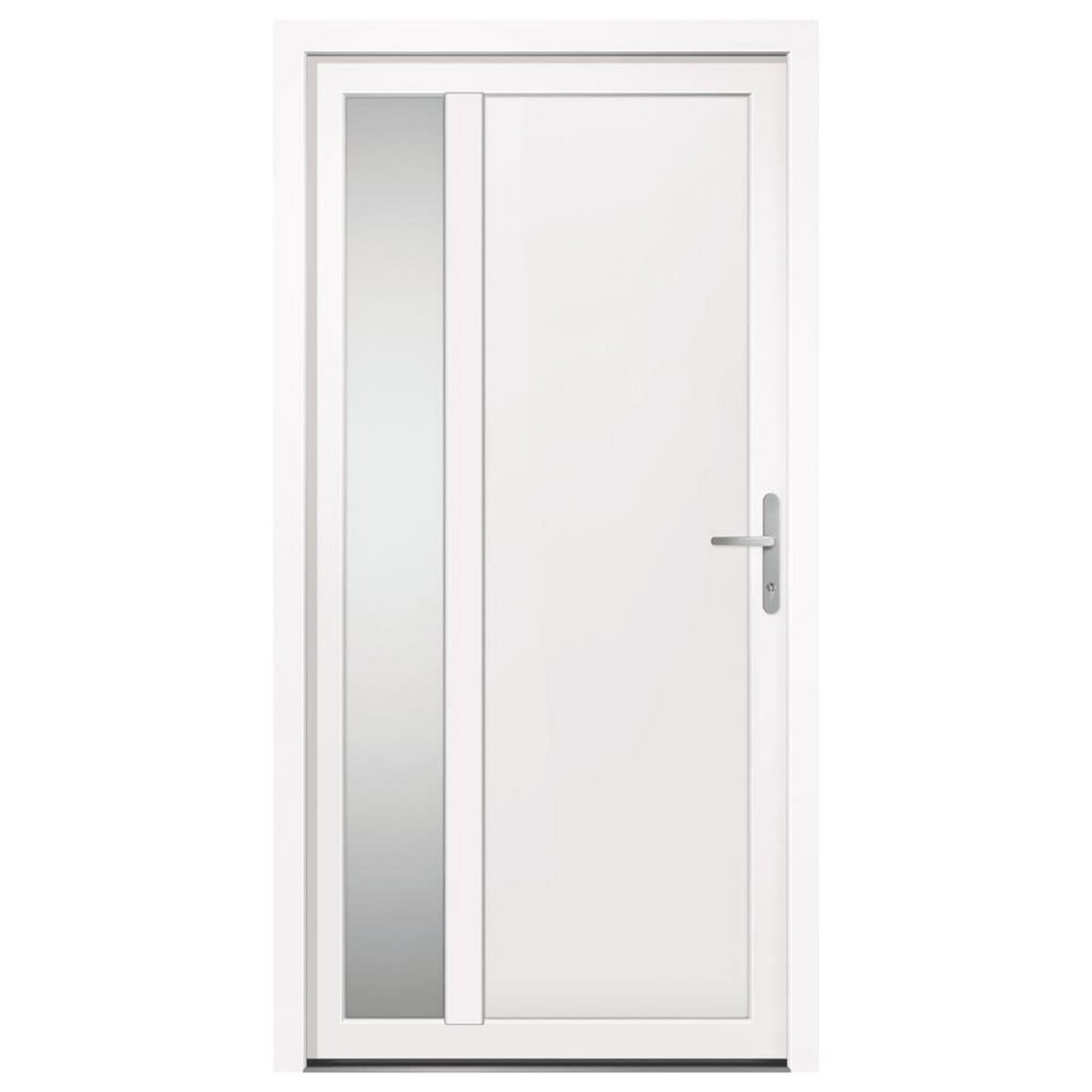 VIDAXL Porte d'entree Blanc 108x208 cm PVC
