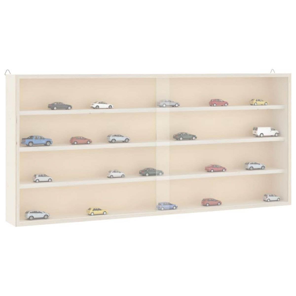VIDAXL Vitrine de collection en bois avec portes 80x8,5x37 cm