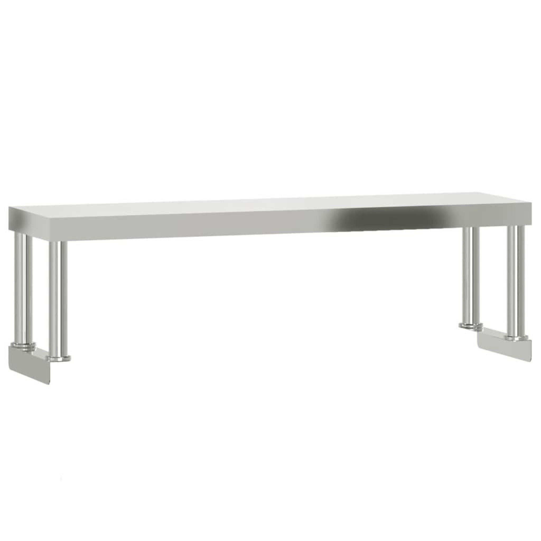 Voir la diapositive 5 : VIDAXL Table de travail de cuisine avec etagere 110x55x120 cm inox