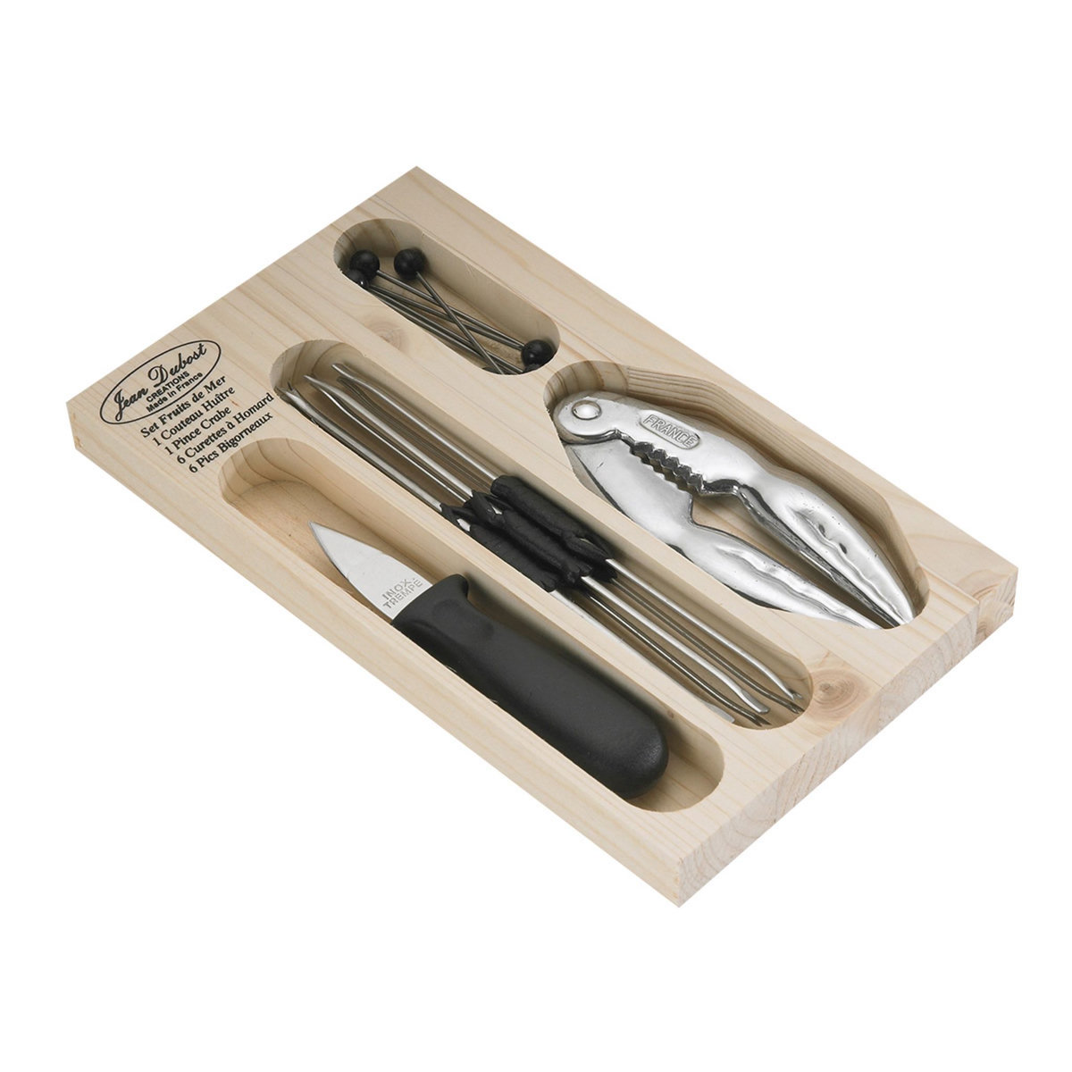 Set ustensiles fruits de mer NOIR