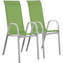 Voir la diapositive 1 : Habitat et Jardin Fauteuil jardin Textilène  Cordoba  - Phoenix - Vert - Lot de 2