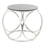 Voir la diapositive 1 : Paris Prix Table d'Appoint Design  Whitney  52cm Noir & Argent