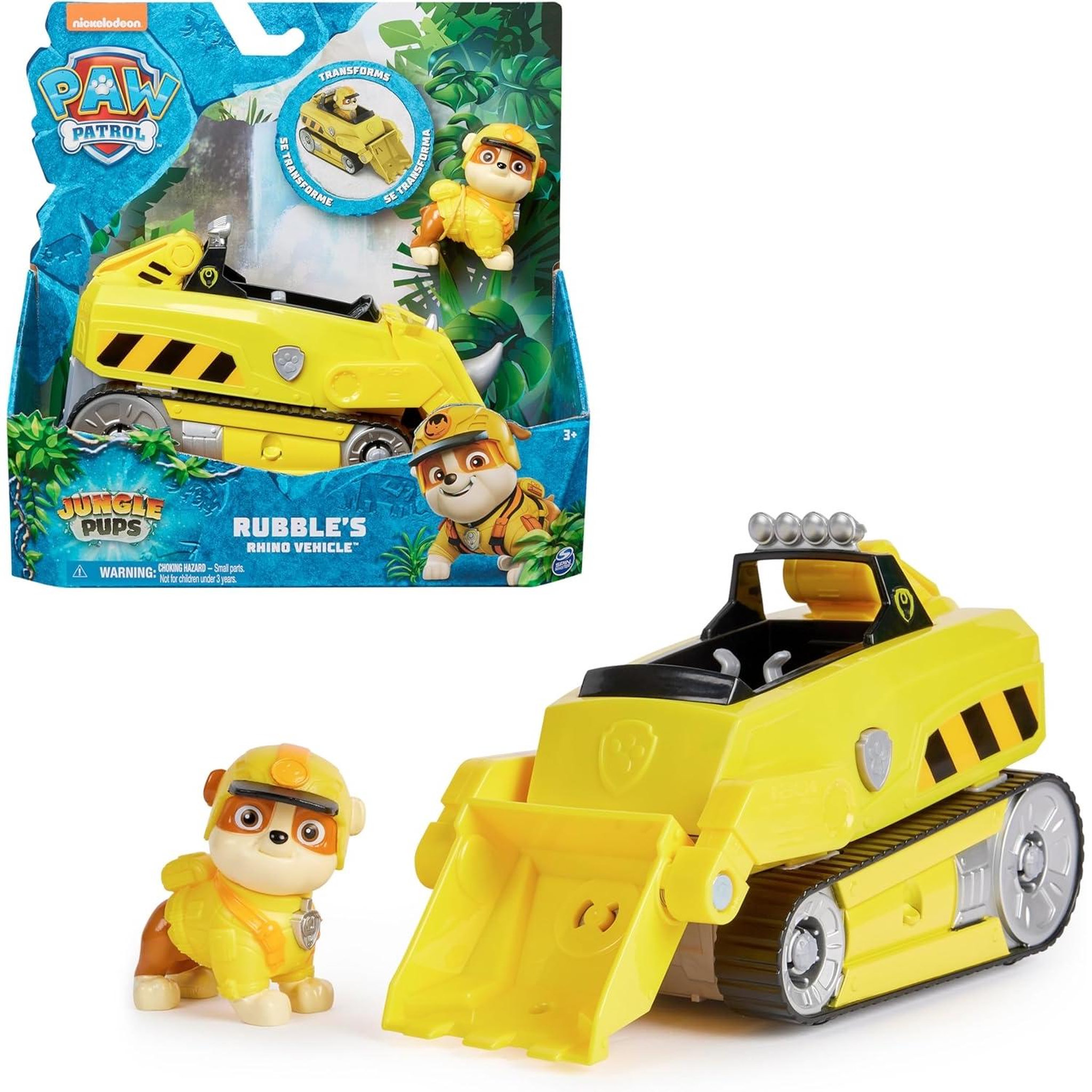 SPIN MASTER Paw Patrol - Les chiots de la jungle - Solid Rubble