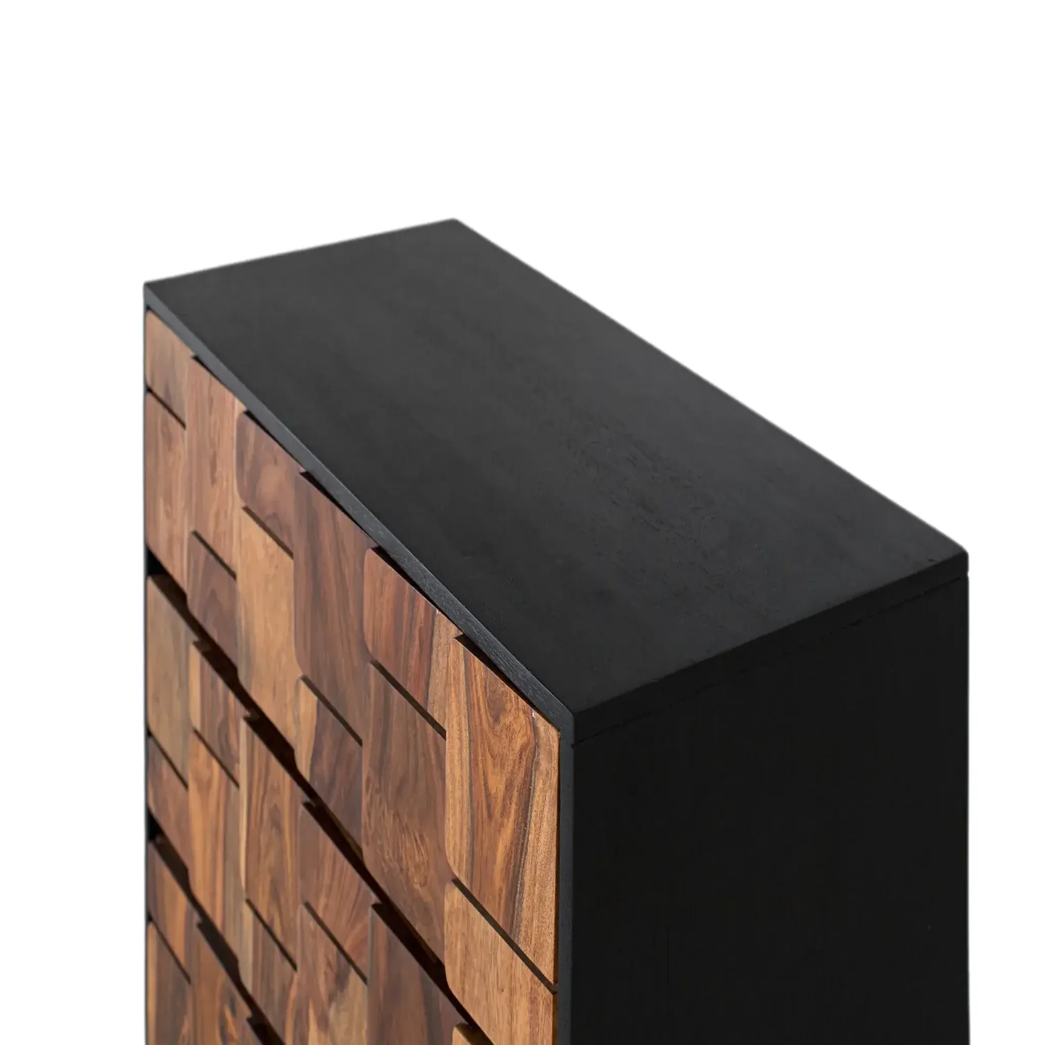 Voir la diapositive 4 : GINER Y COLOMER SL Commode en bois de manguier 82 cm style rustique ethnique moderne