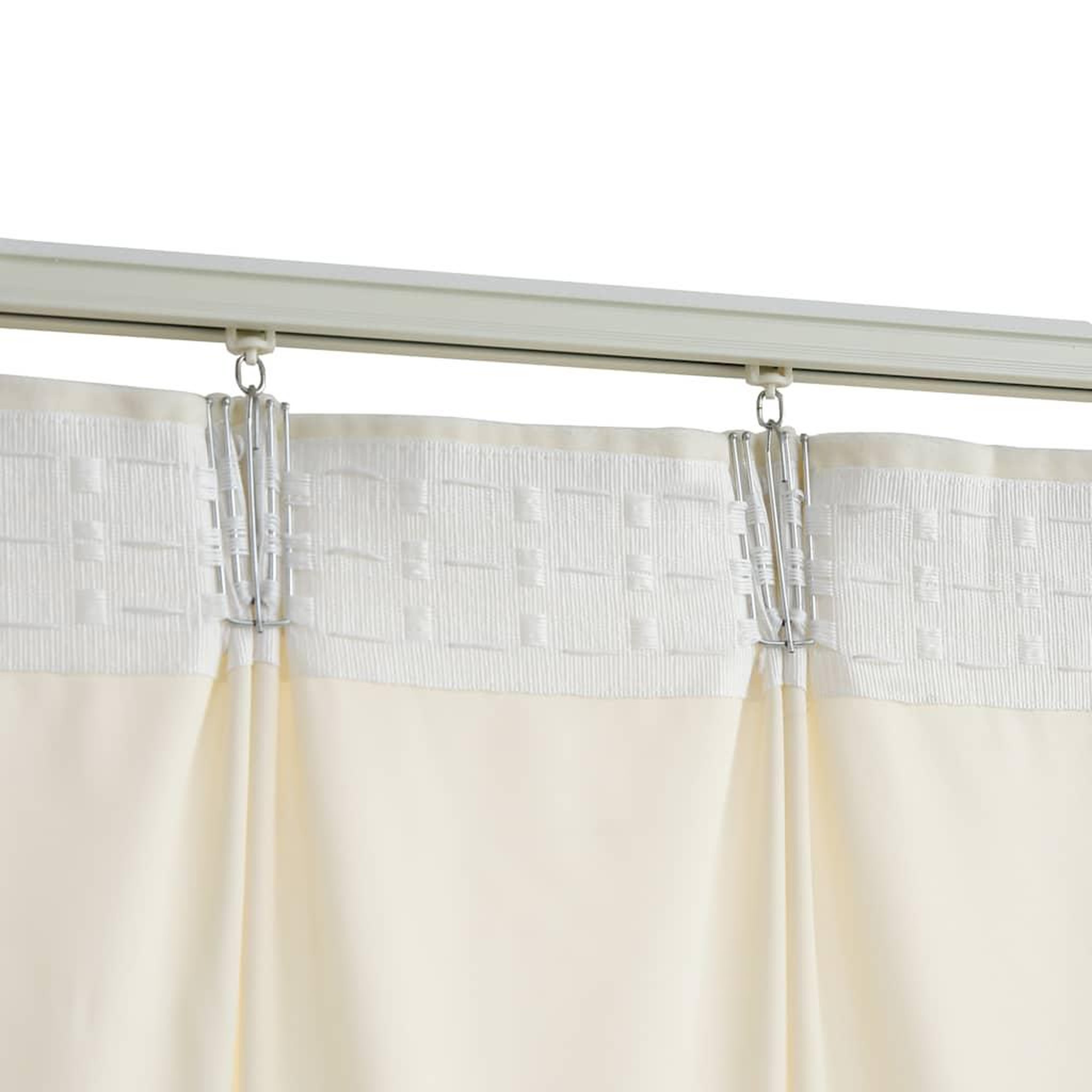 Voir la diapositive 4 : VIDAXL Rideaux occultants avec crochets 2 pcs Velours Creme 140x225 cm