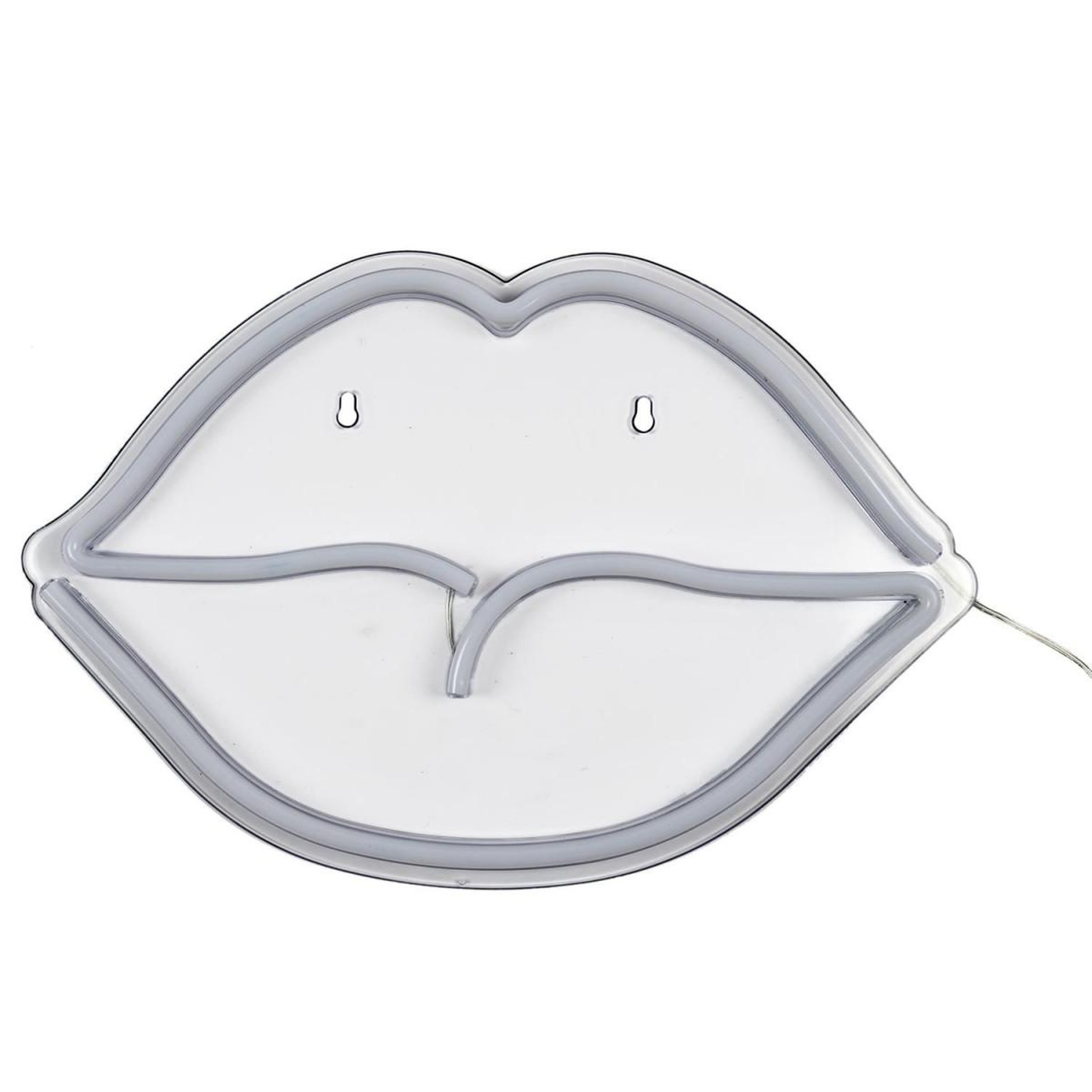 The Home Deco Factory Lampe design néon usb  bouche  42cm rouge