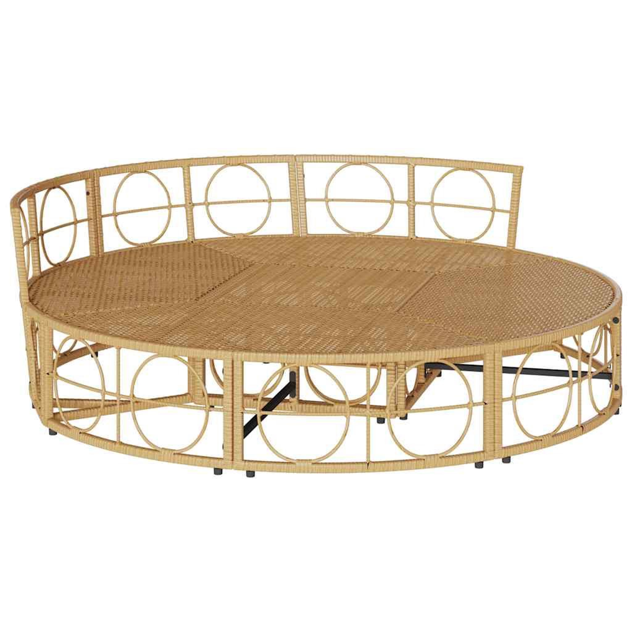 Voir la diapositive 5 : VIDAXL Chaise longue d'exterieur sans auvent resine tressee