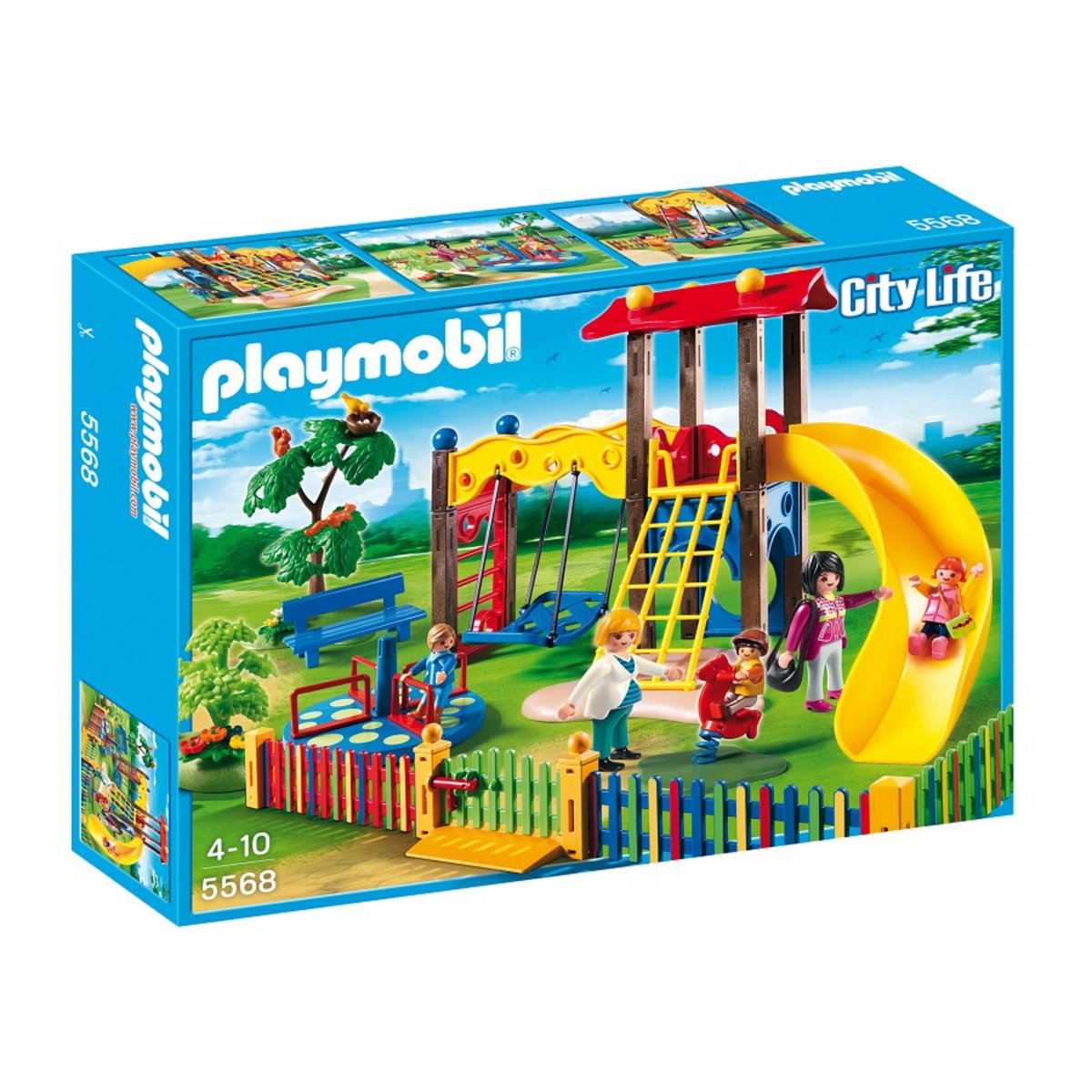 PLAYMOBIL 5568 - City Life - Square pour enfants avec jeux