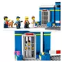 LEGO City 60370 La course poursuite au poste de police, Voiture Jouet et Moto, Prison, 4 Minifigurines et Figurine de Chien, Évasion Prison