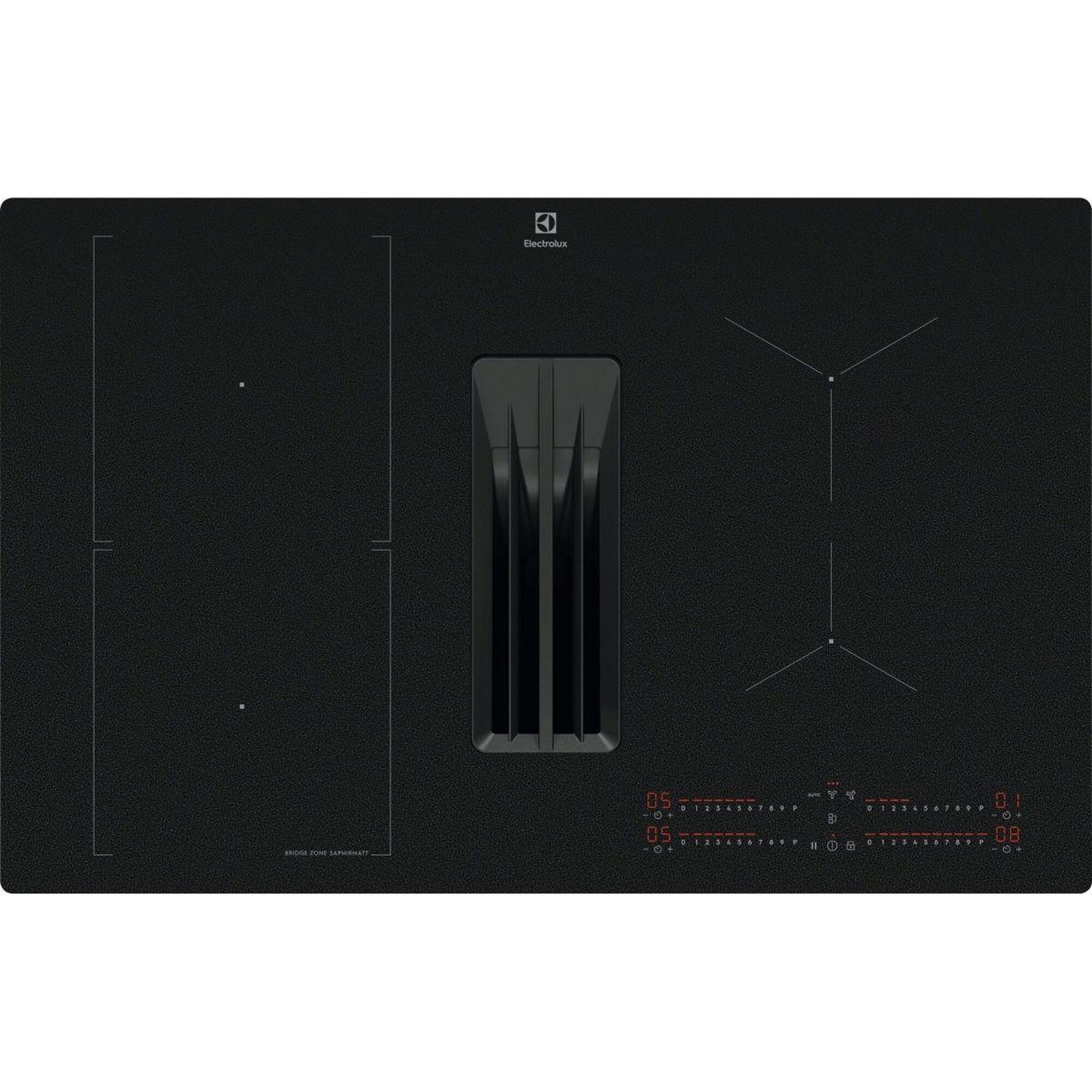ELECTROLUX Plaque induction aspirante kcc83443cz saphirmatt- hotte intégrée mat