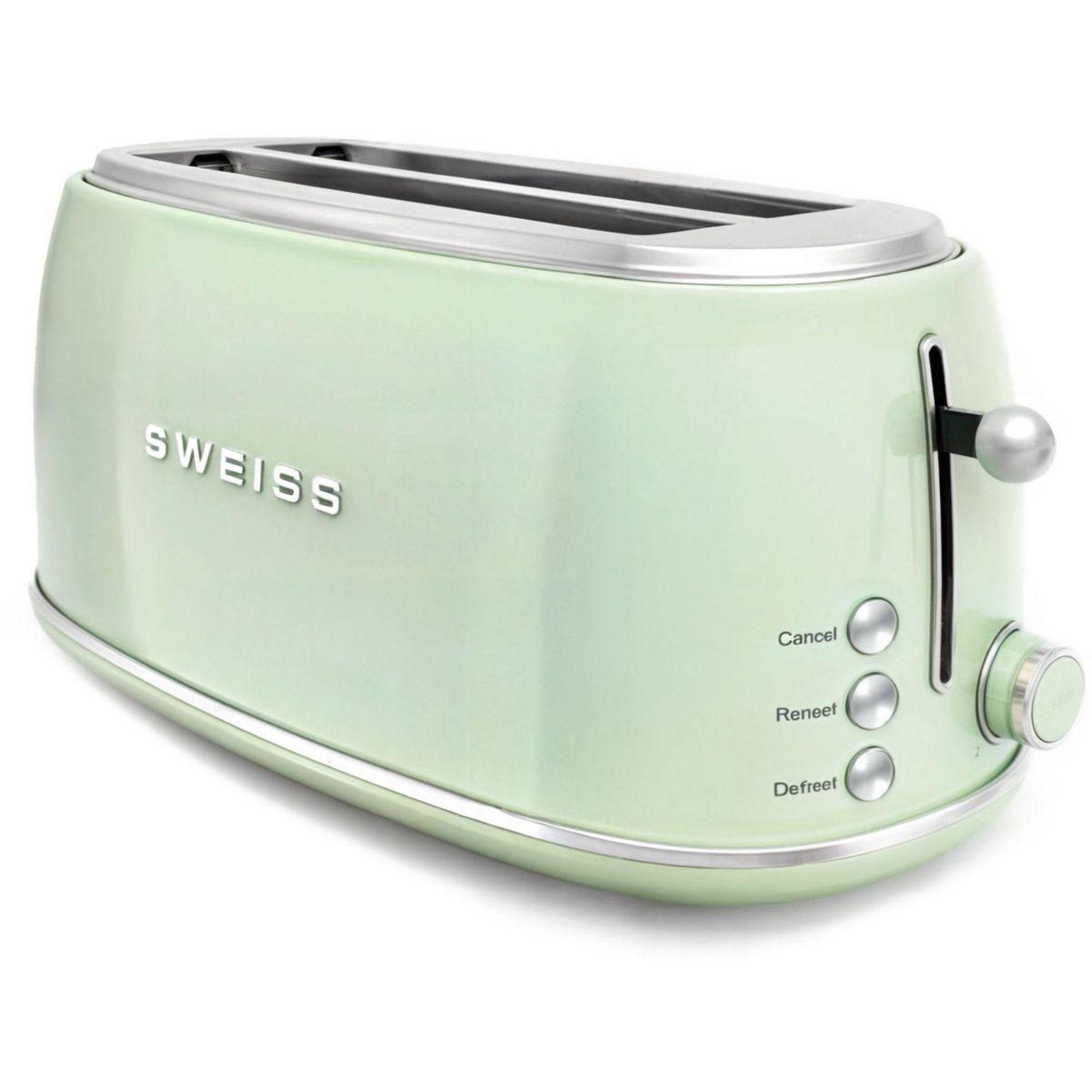 Voir la diapositive 4 : SWEISS Grille-pain + bouilloire vintage vert pack GRVKTL7