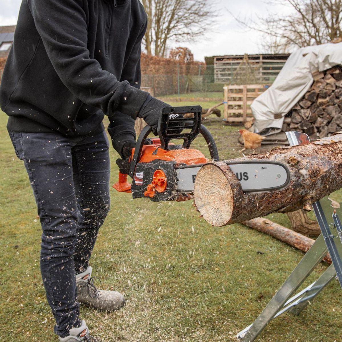 DUAL POWER Tronçonneuse à batterie Dual power 40v