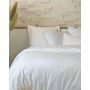 Voir la diapositive 2 : Home collection Parure housse de couette 100%percale de coton 80 fils/cm2-uni
