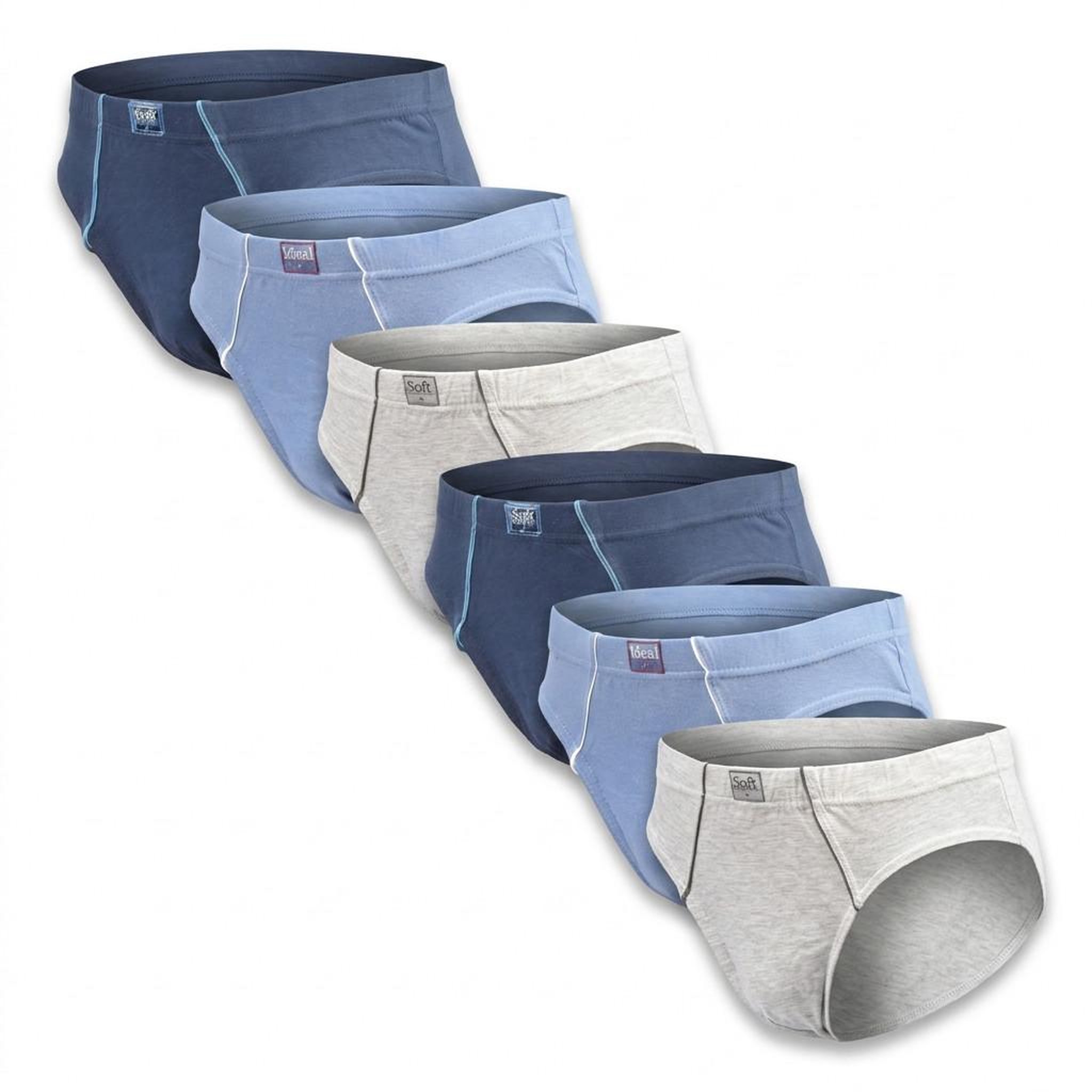 Voir la diapositive 1 : OZABI OZABI Pack Slips Homme 100% Coton – Lot de 6