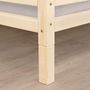 Voir la diapositive 5 : Youdoit 4 Pieds réhausseurs de lit - blanc 20 cm pour largeur lit 120 cm