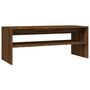 Voir la diapositive 2 : VIDAXL Table basse Chene marron 100x40x40 cm Bois d'ingenierie