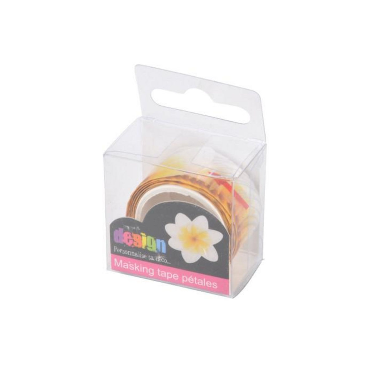 Paris Prix Ruban Masking Tape  200 Pétales Jonquilles  3cm Jaune