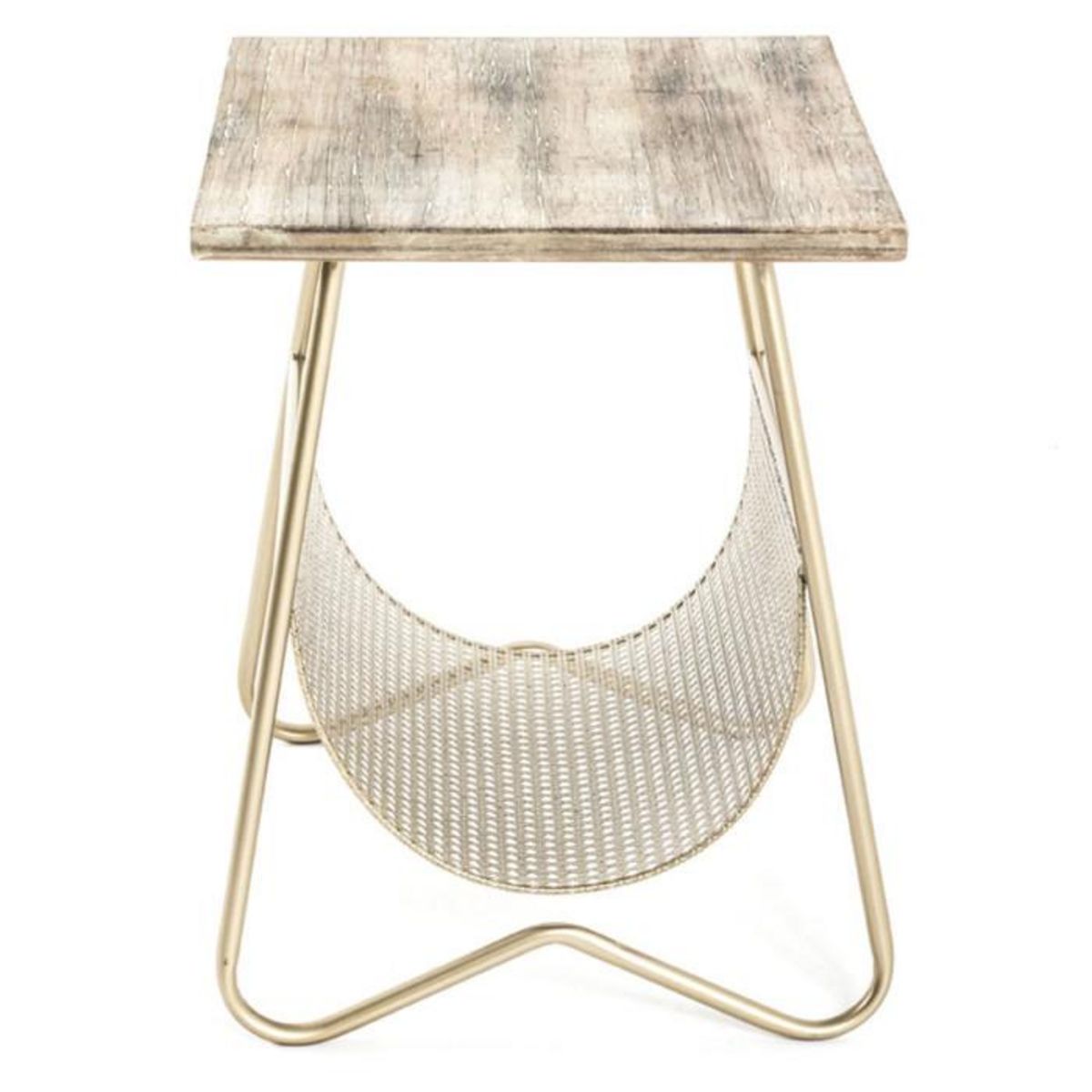 Paris Prix Table d'Appoint Design  Porte Revues  51cm Or