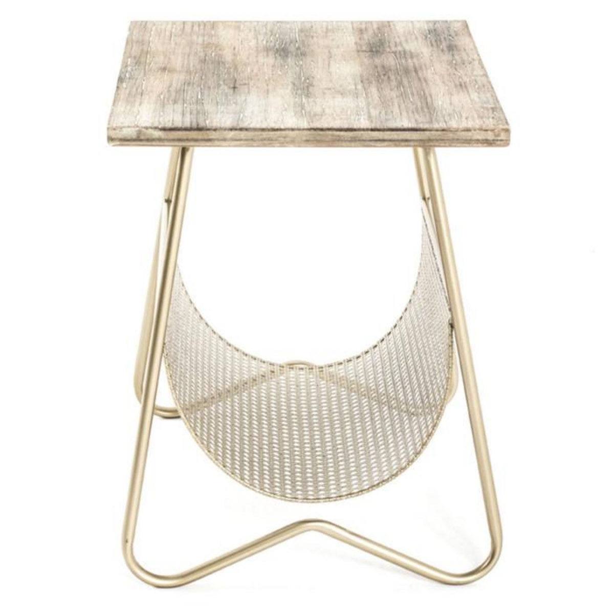 Paris Prix Table d'Appoint Design  Porte Revues  51cm Or