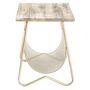 Voir la diapositive 3 : Paris Prix Table d'Appoint Design  Porte Revues  51cm Or