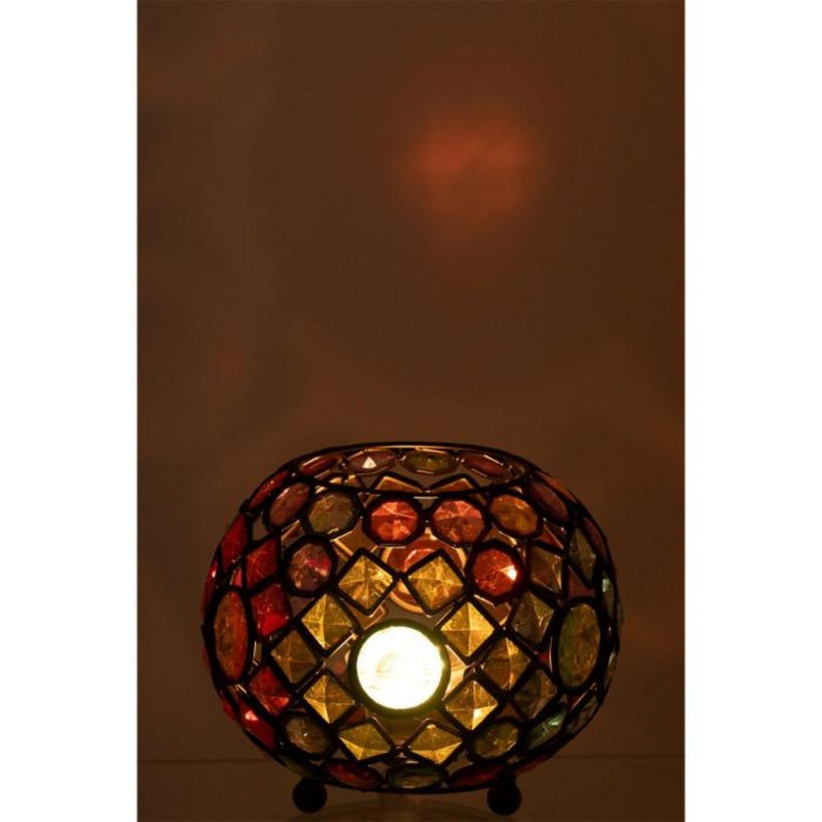 Paris Prix Photophore en Métal  Festive  20cm Multicolore