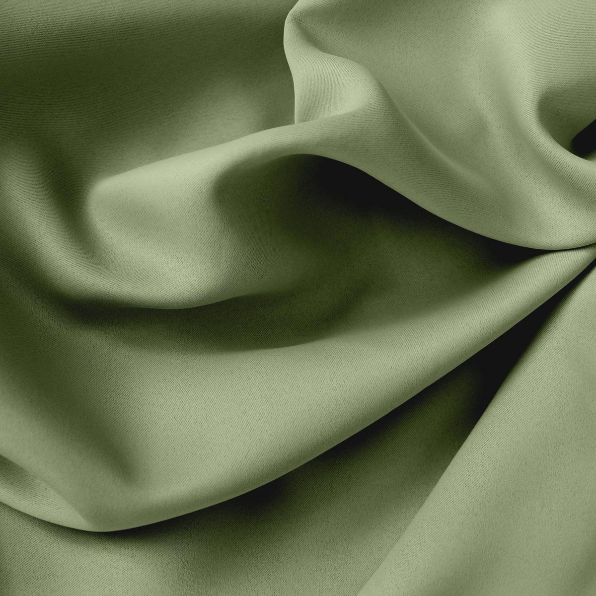 TOILINUX Rideau occultant Basic à 8 œillets - 140 x 240 cm - Vert Argile