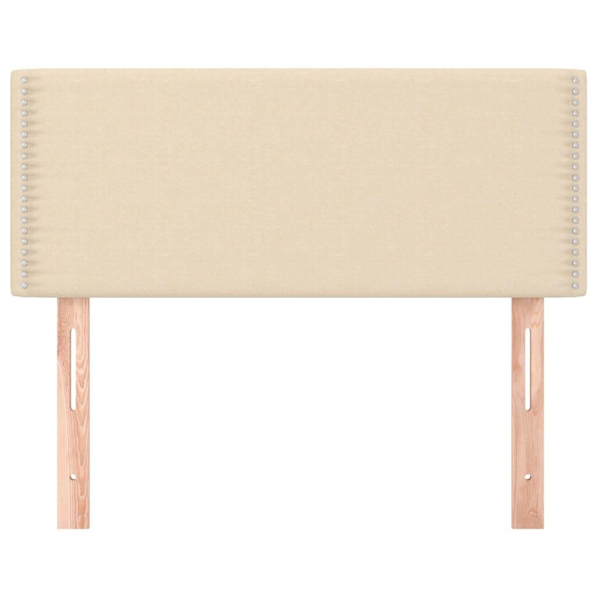 Voir la diapositive 3 : VIDAXL Tete de lit Creme 80x5x78/88 cm Tissu